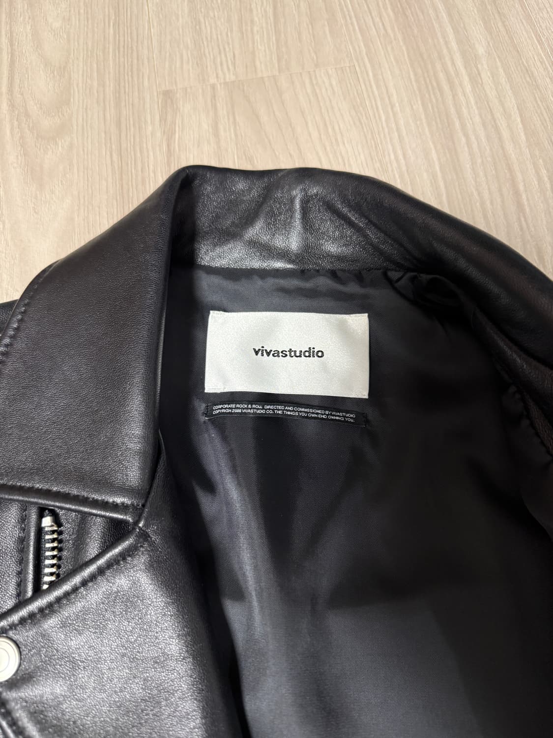 비바스튜디오 램스킨 양가죽 라이더 자켓 상품이미지2