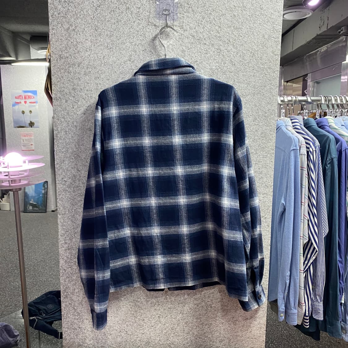 파르티멘토 플란넬 체크셔츠 집업 자켓 B4519 상품이미지5