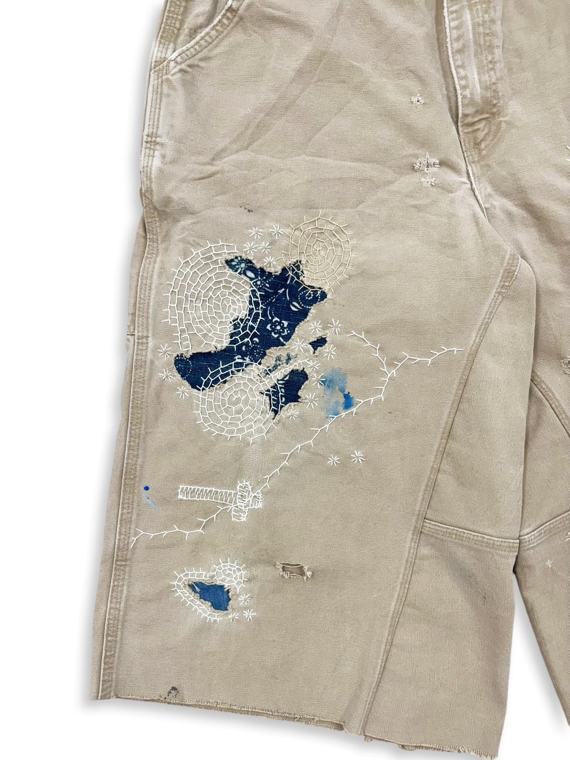 Carhartt Boro Sashiko Distressed Shorts 상품이미지5