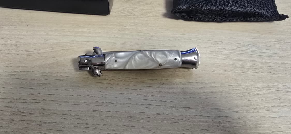 스틸 스틸레토 버튼식 오토메틱 나이프 폴딩나이프 헌팅나이프 캠핑나이프 상품이미지2