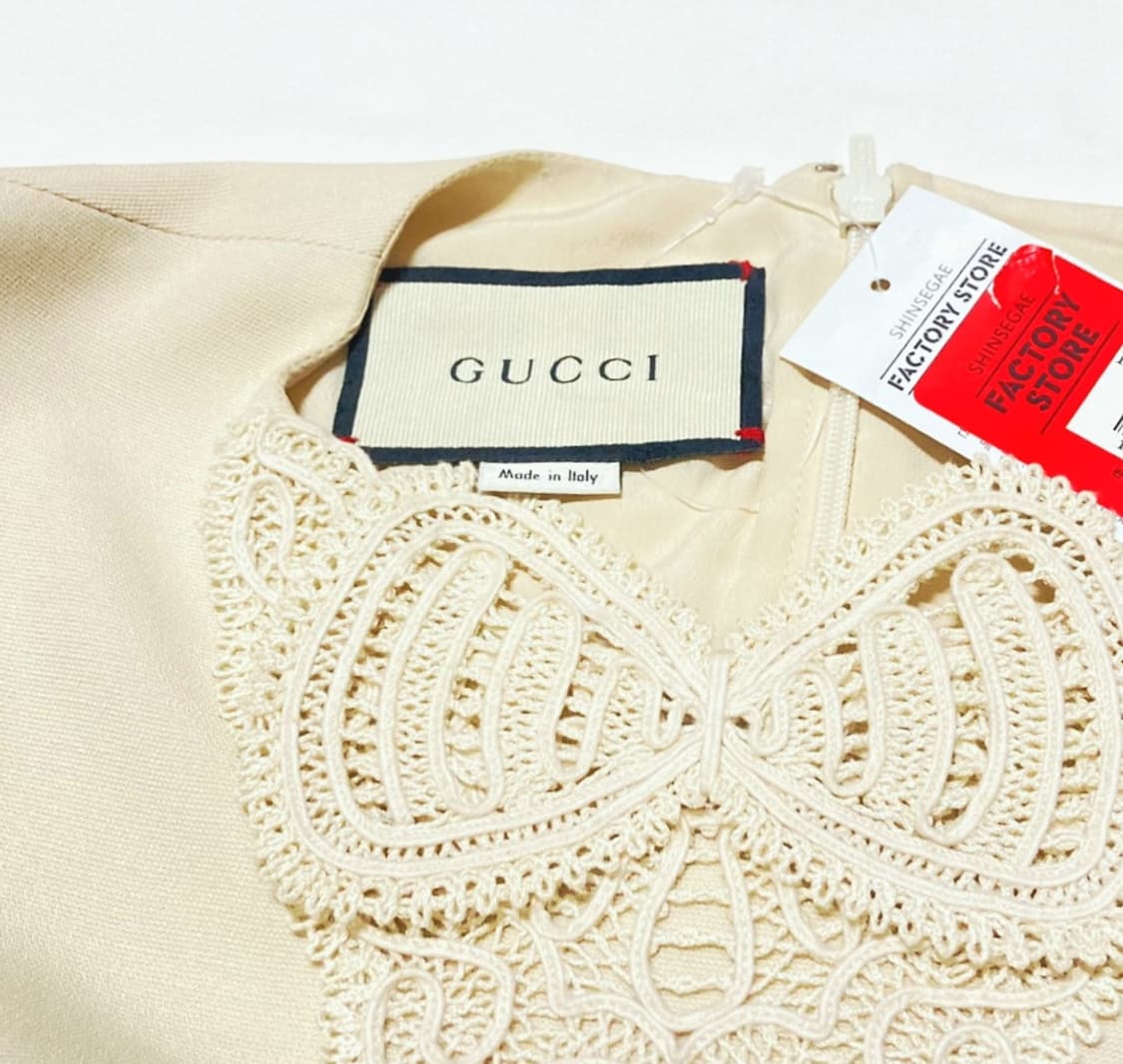 구찌 GUCCI 이태리 실크 블렌드 원피스 미착용 상품이미지4