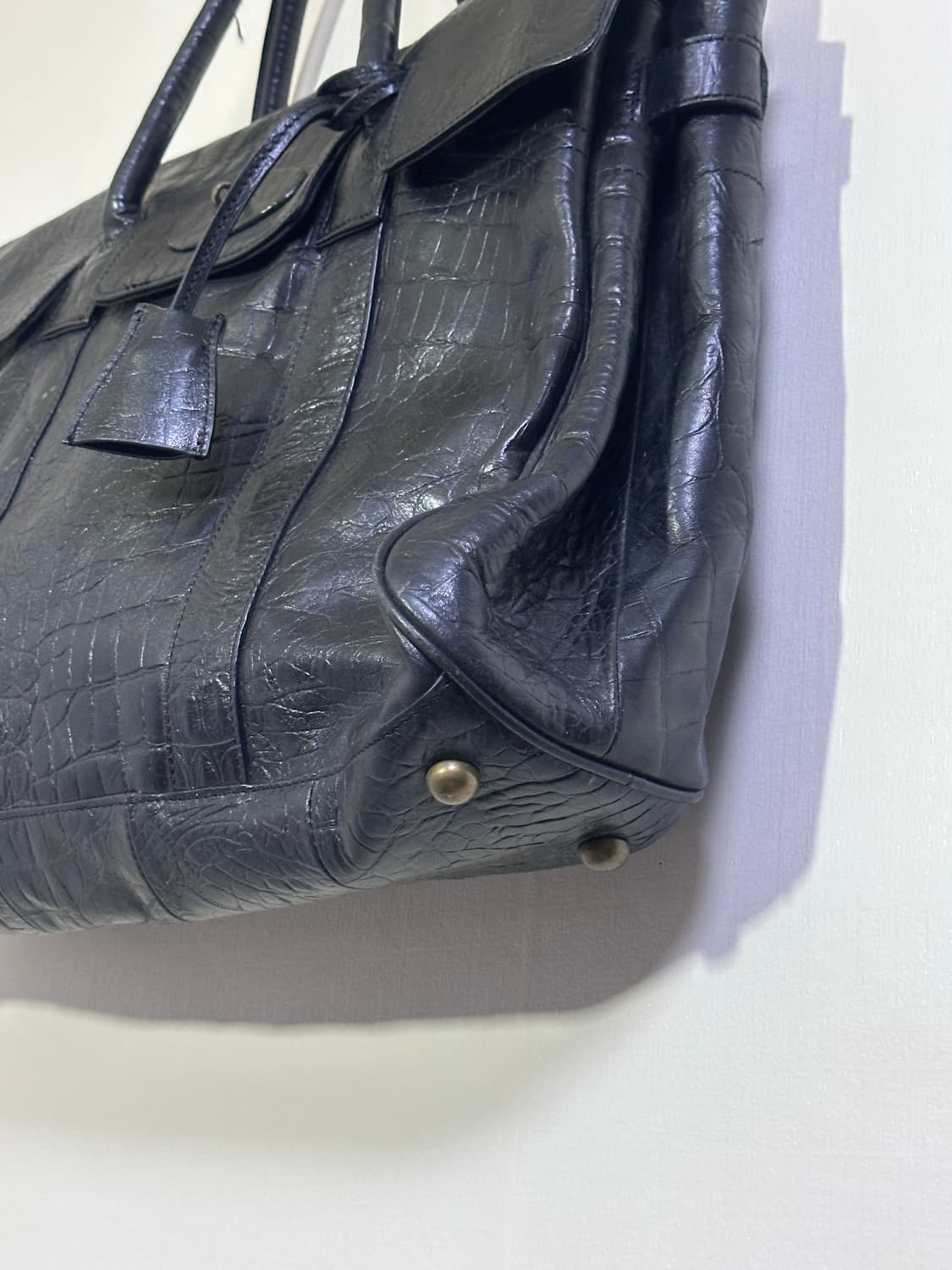 빈티지 소가죽 빅 토트백 남여공용 상태 최상 상품이미지8