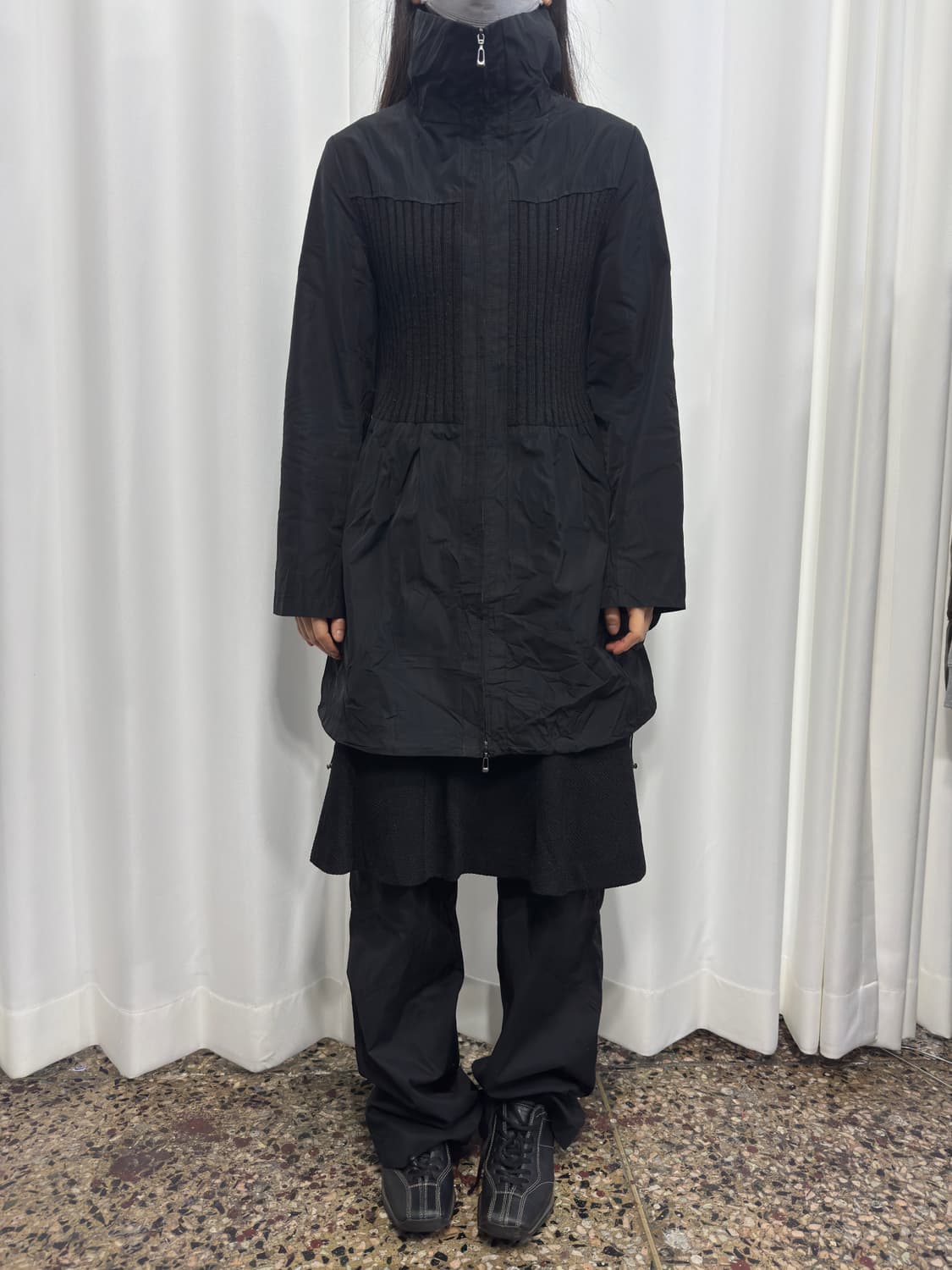 noa-ge knit detail twoway jacket 상품이미지2