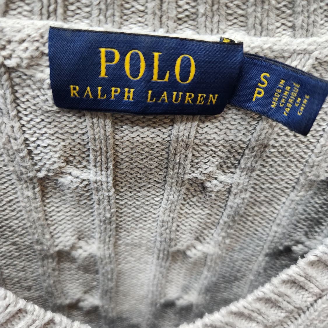 폴로랄프로렌 꽈배기 로고 코튼 니트 S(S) 상품이미지4