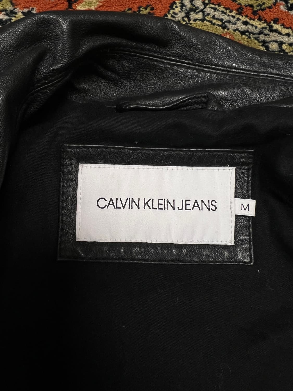 [M] 캘빈클라인 진스 램스킨 더블 라이더 자켓 상품이미지4