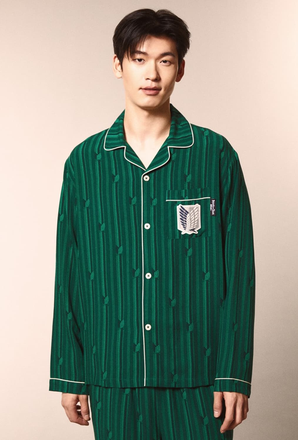 [XL]스파오 진격의거인 파자마 그린 상품이미지1