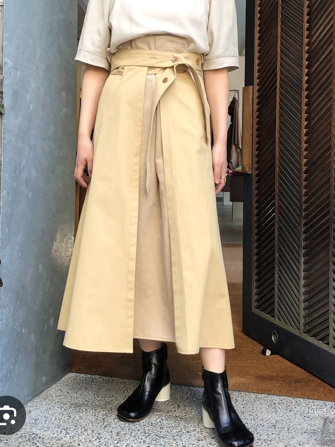 르메르 Lemaire / 더블 트렌치 스커트 블론드 베이지 / 34 상품이미지1