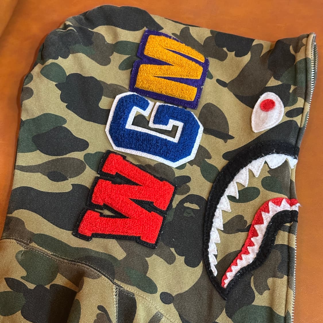 베이프 카모 샤크 후드 집업  상품이미지6