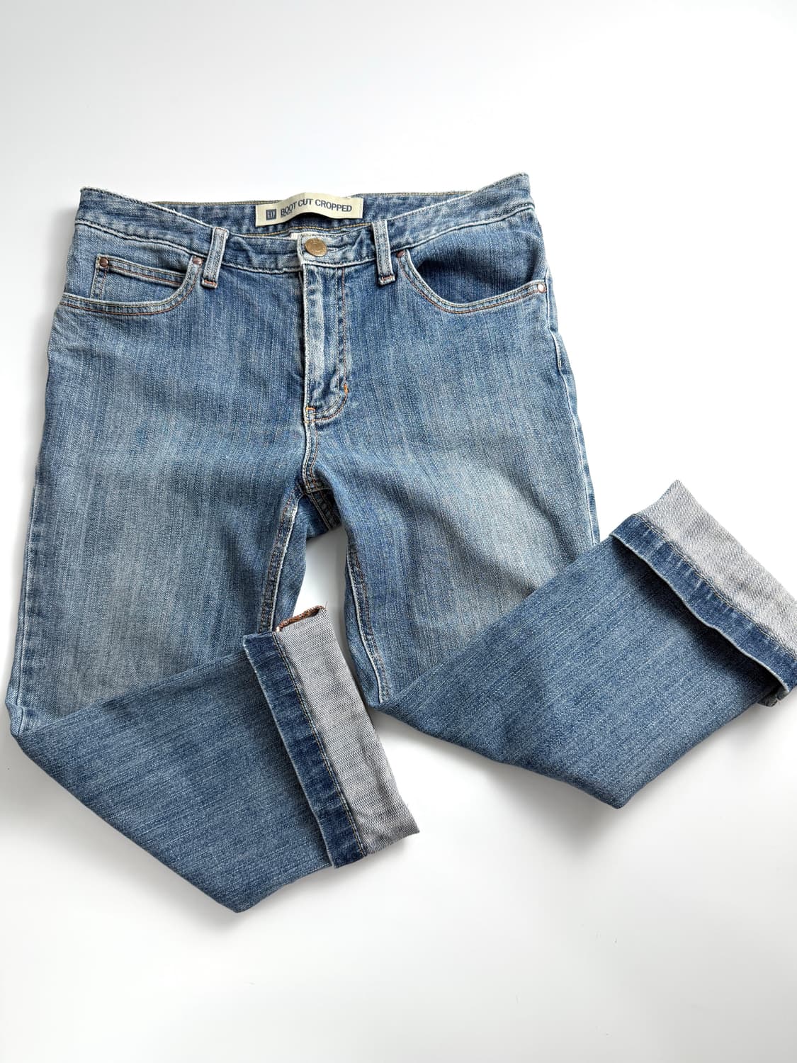 빈티지 GAP 데님 부츠컷 카프리 팬츠 상품이미지4