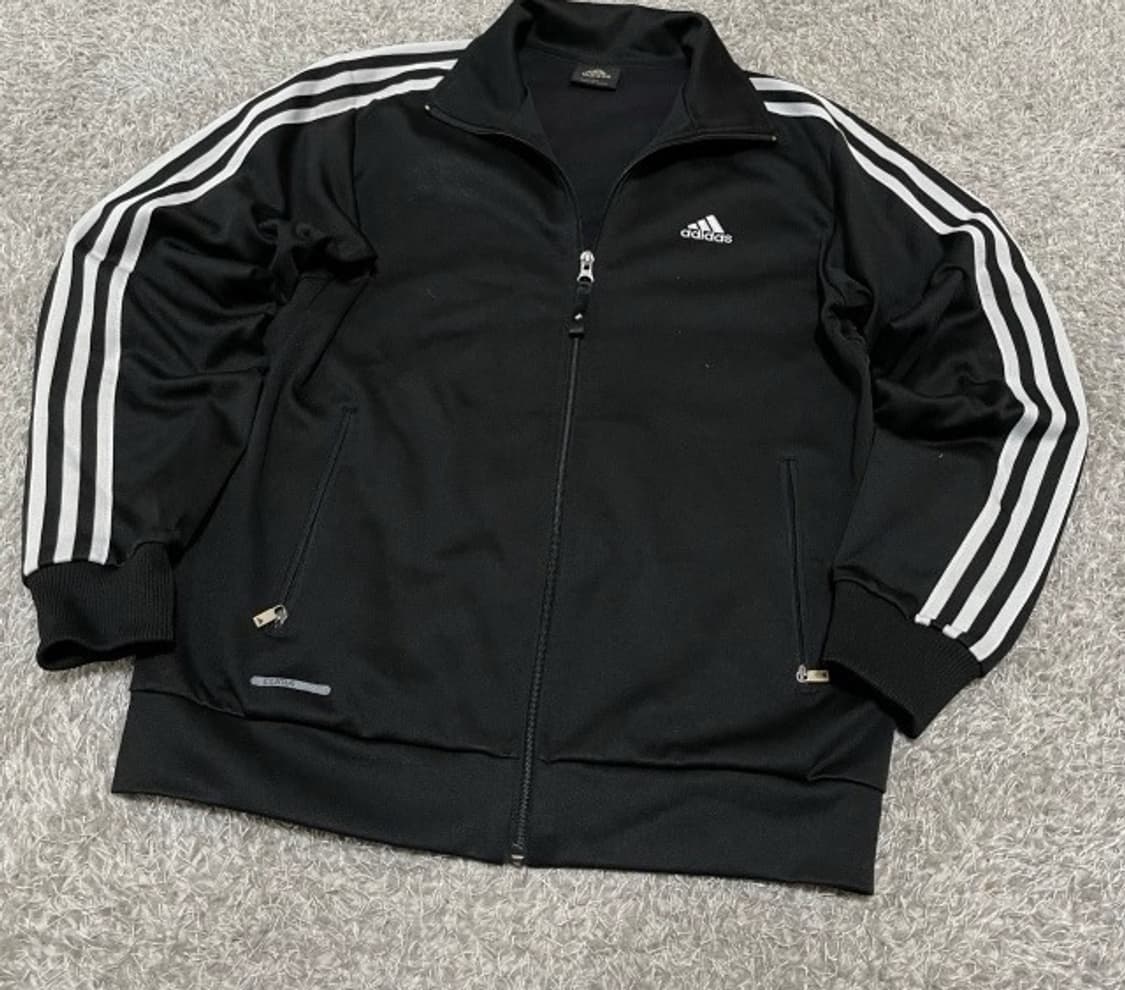 아디다스 블랙 검정 트랙탑 져지집업 95/M 상품이미지1