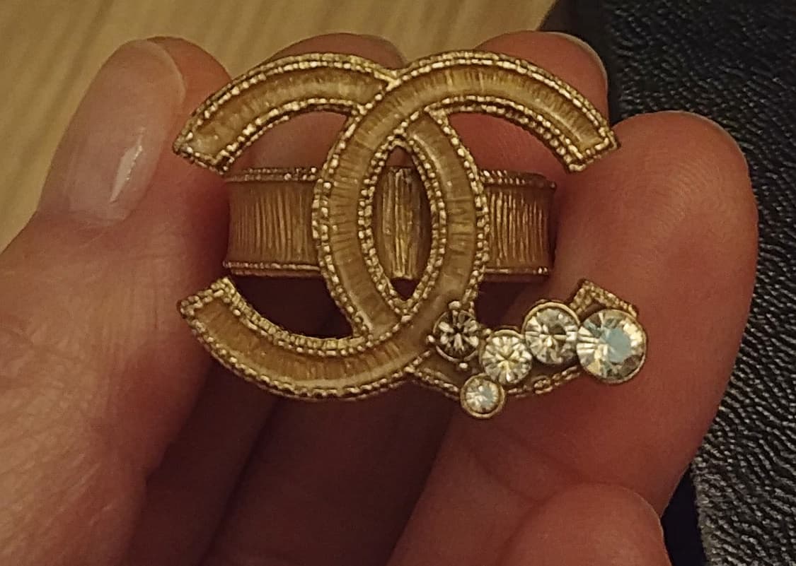 샤넬Chanel 빈티지 2006 FW/크리스탈 CC로고 링 상품이미지5