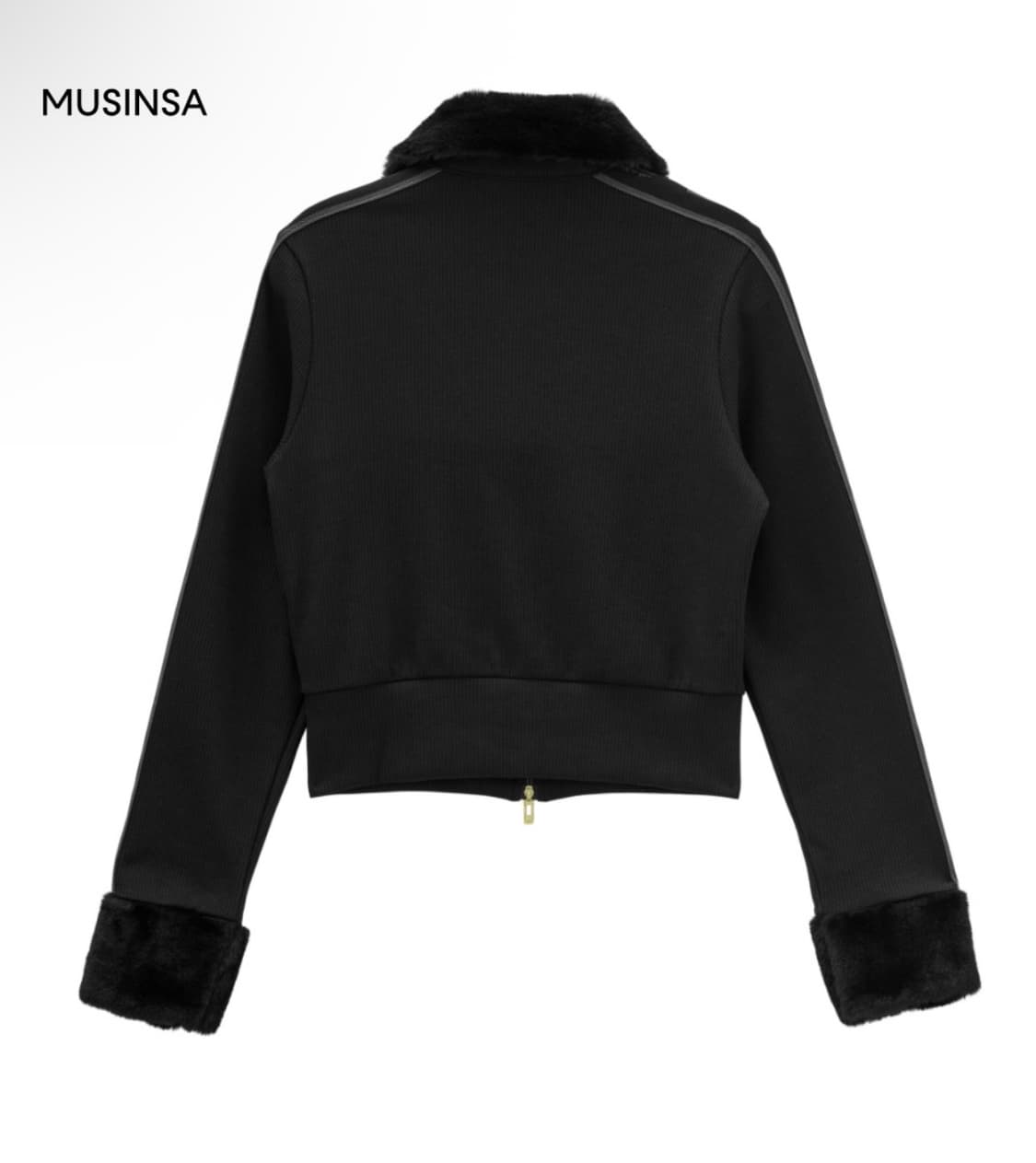 [단종] 아디다스 스키 시크 퍼 재킷 - 블랙 상품이미지3