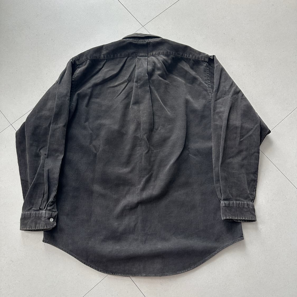 90s 두산 정품 폴로 랄프로렌 코듀로이 셔츠 챠콜 105 상품이미지7