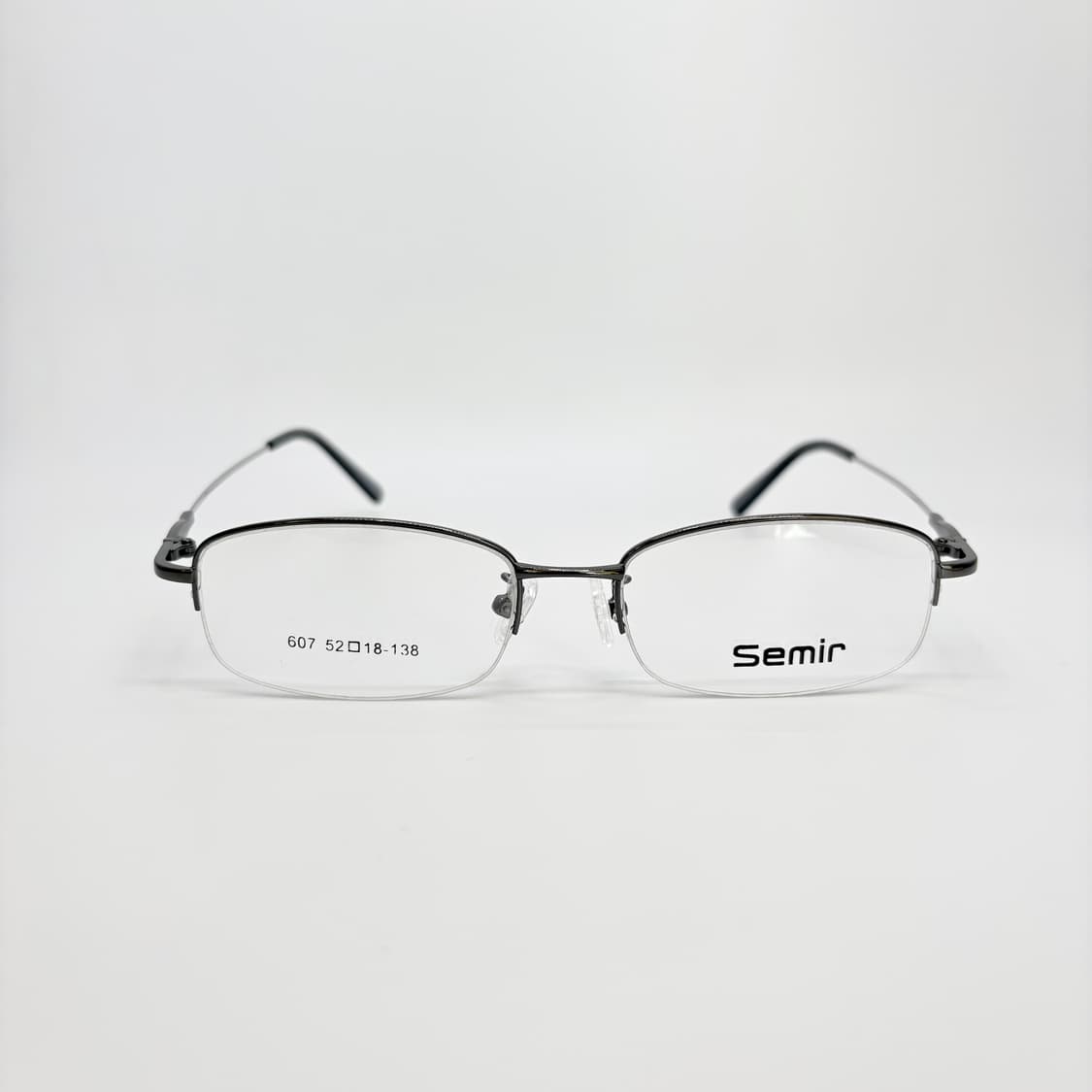 SEMIR 실버 스퀘어 반무테 빈티지안경 상품이미지3