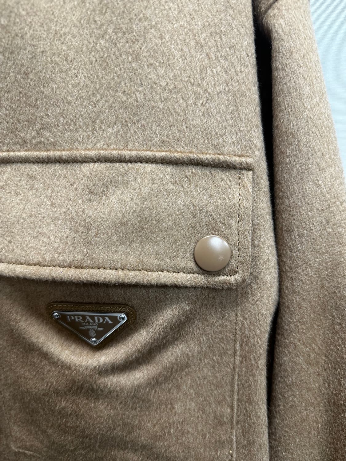 프라다 카멜 헤어 셔츠 자켓 (105 110)  상품이미지8