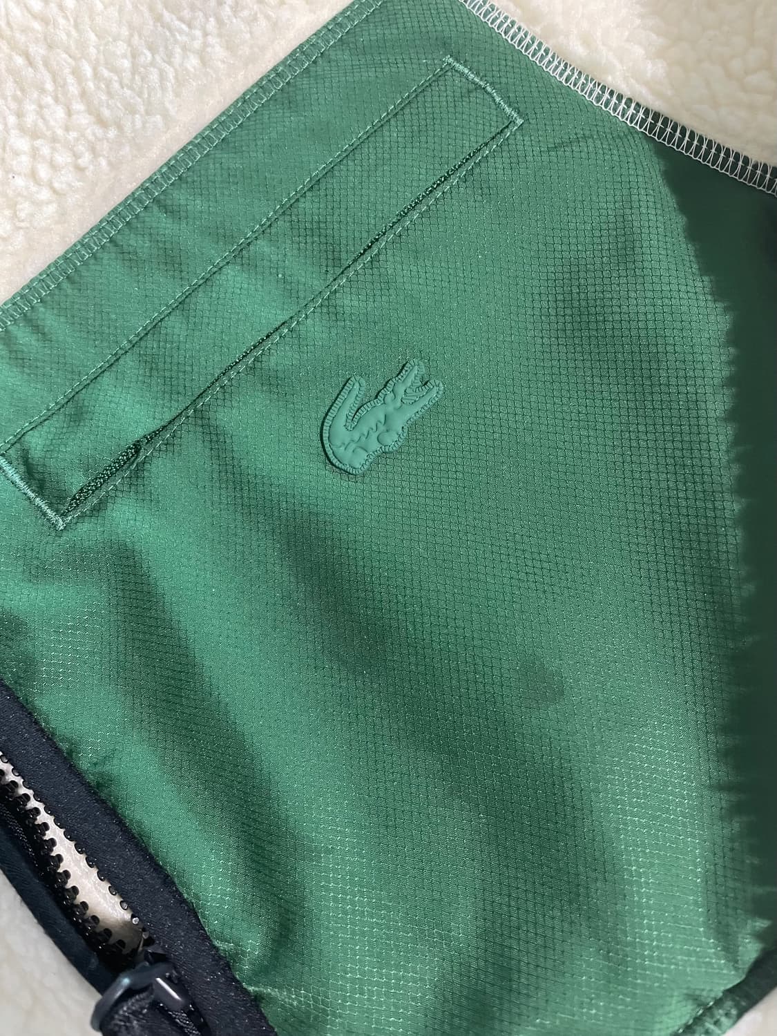 라코스테 라이브 뽀글이 점퍼 베이지 s사이즈 상품이미지4