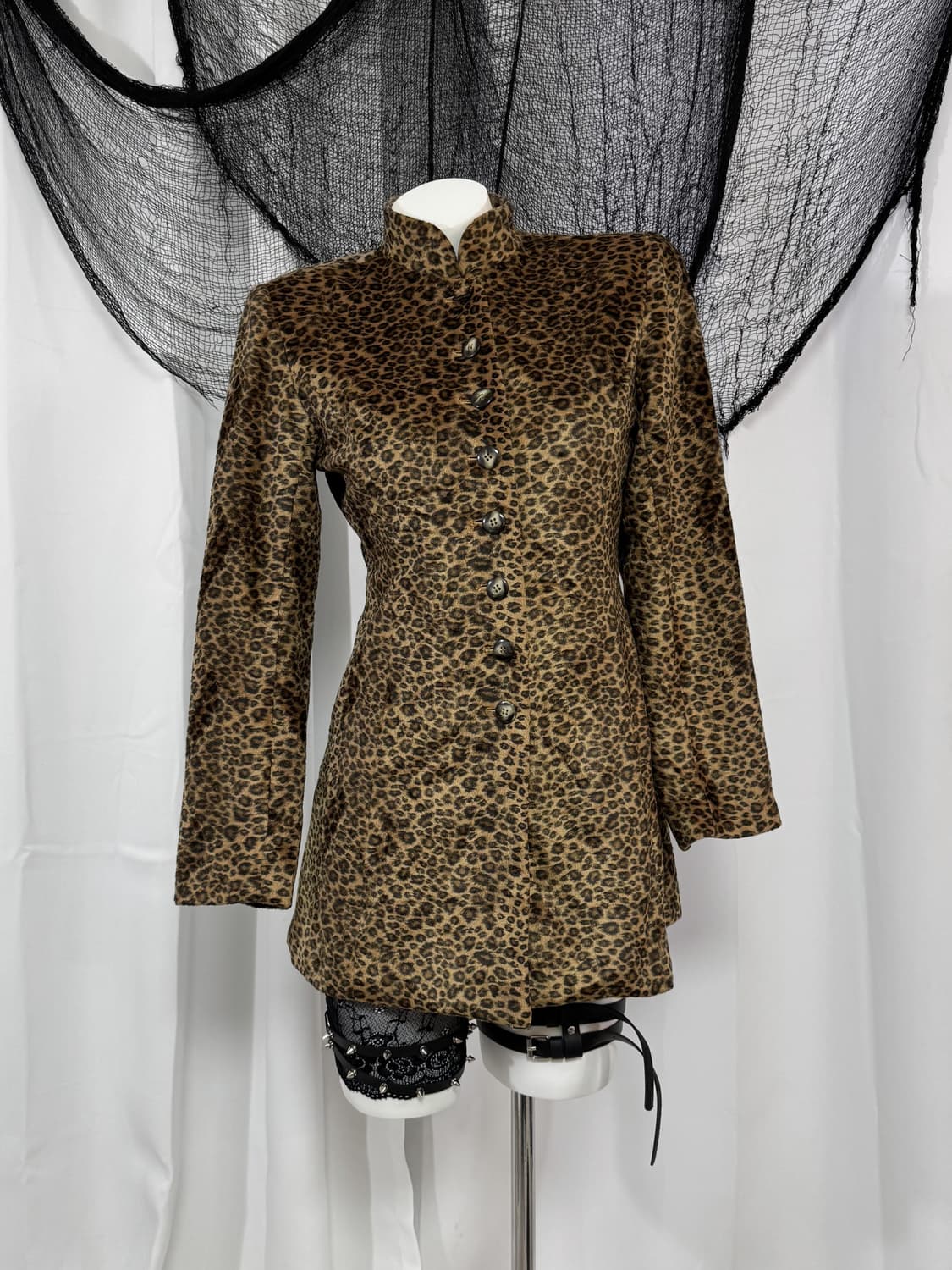 leopard velvet coat 상품이미지1