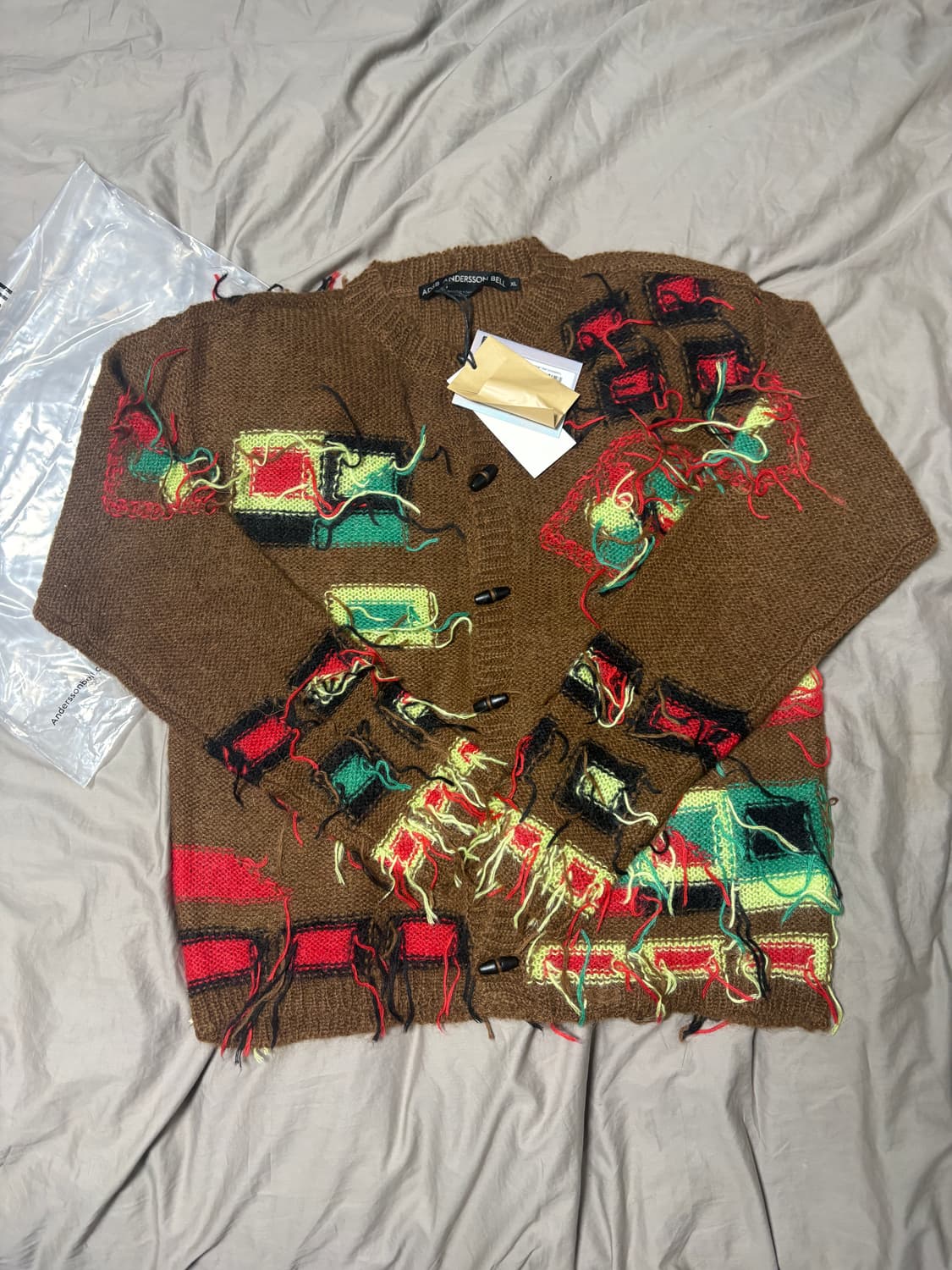 (새상품) 앤더슨벨 빌리지 인타르시아 가디건  xl 상품이미지1