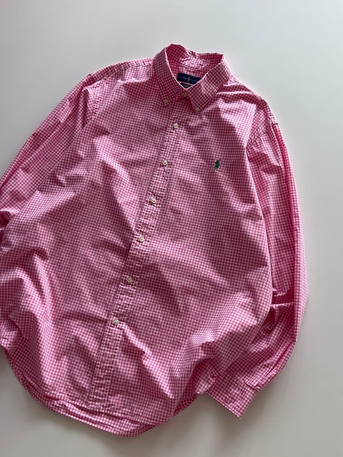 폴로 랄프로렌 깅엄셔츠 XL 상품이미지3