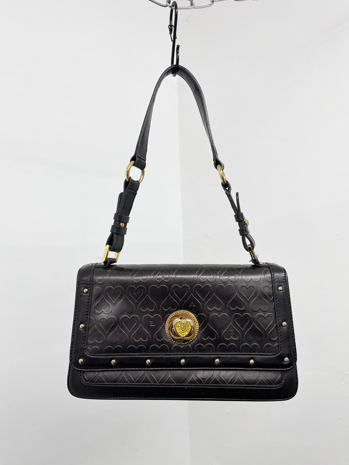 러브캣 하트 엠보 큐빅 토트백💕 상품이미지1