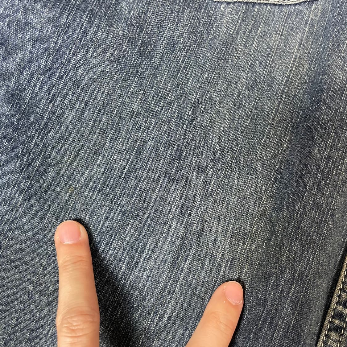 익스프레스 웨스턴 원포켓 코튼 데님 셔츠 XL 상품이미지7