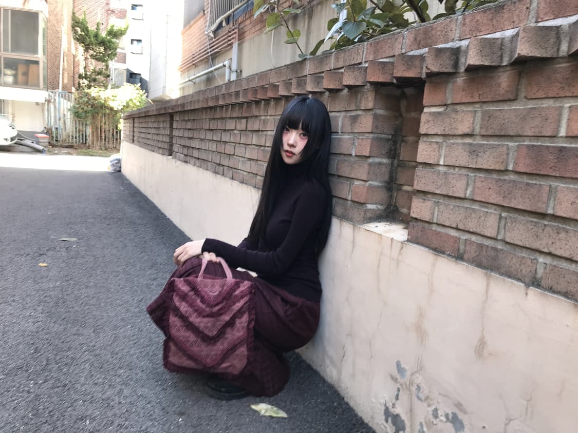 Highneck Soft Warm Knit Top(Deep Purple) 상품이미지8