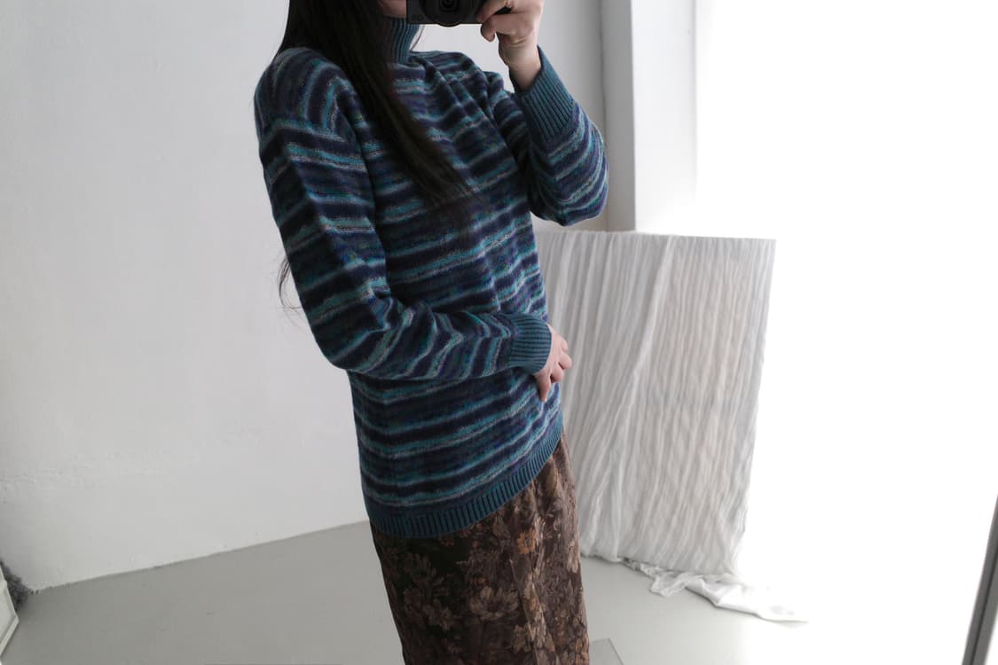 stripe button knit 상품이미지6