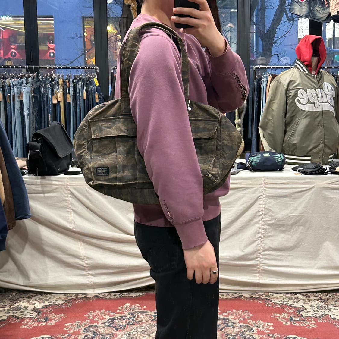 요시다 포터 타이거 카모 토트백 숄더백 70주년 한정판 P64 상품이미지10