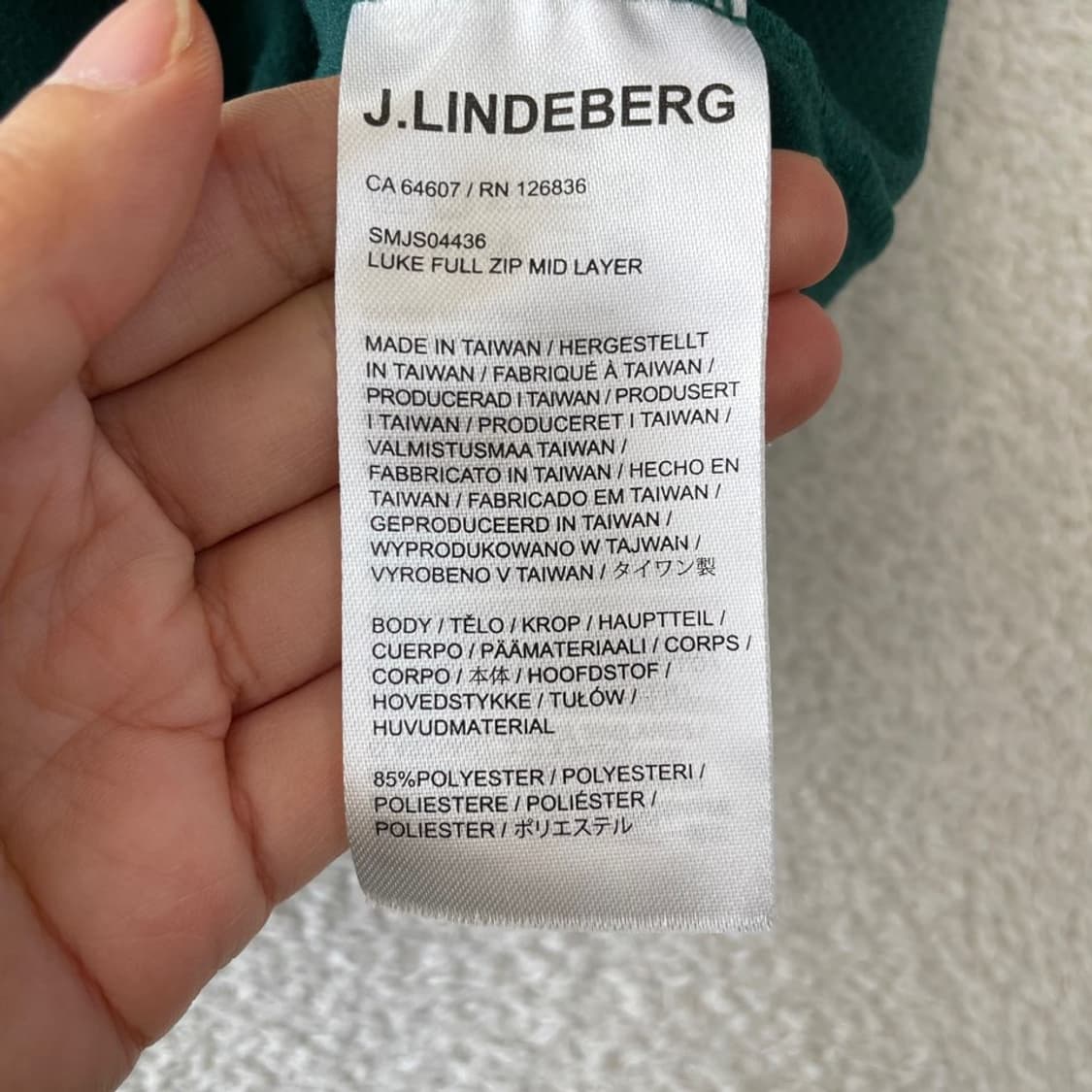 XL 제이린드버그 남성 미드레이어 풀집업자켓 상품이미지6