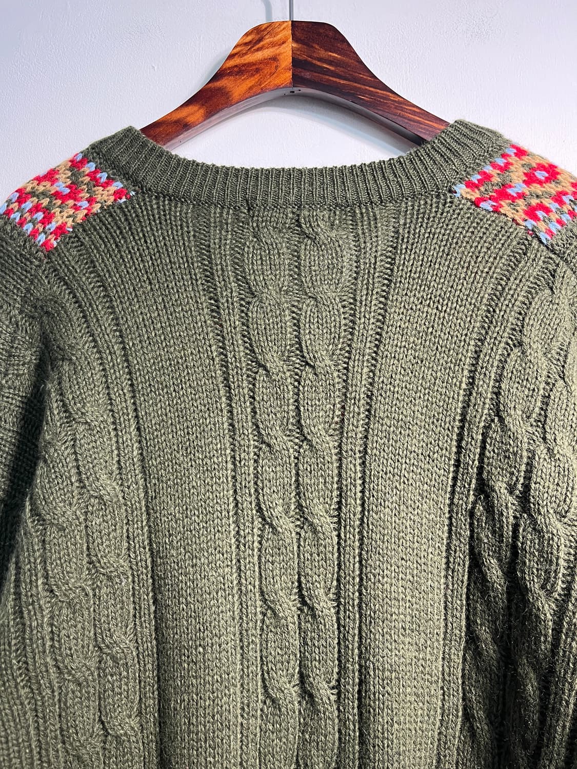 wool 100% 크리켓 니트 울100% XL 상품이미지8