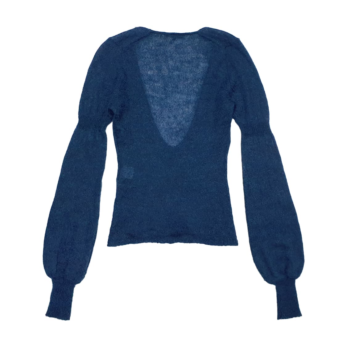 모헤어 레이어드 v넥 숏 니트 탑 상품이미지3