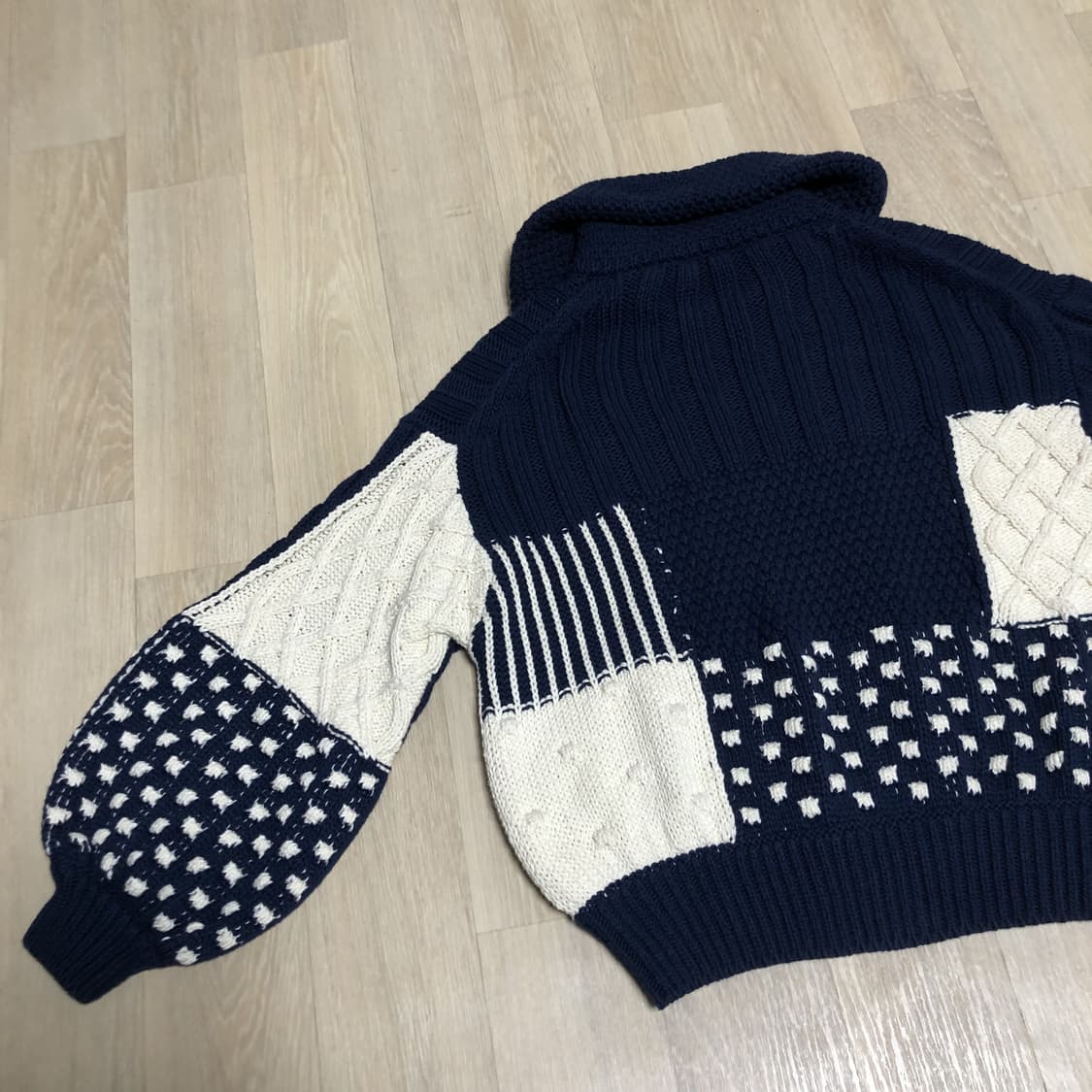 (XS) 새상품 겐조 파리스 KENZO 코튼 세일러 버블 가디건 네이비 상품이미지9