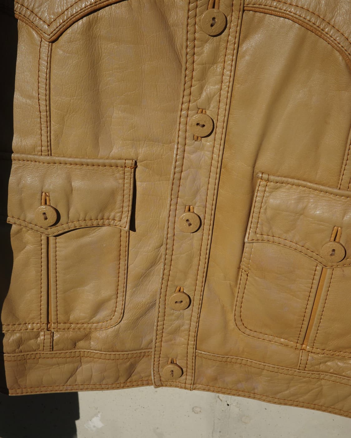 70s Pioneer Wear 웨스턴 클래식 레더 자켓 상품이미지3