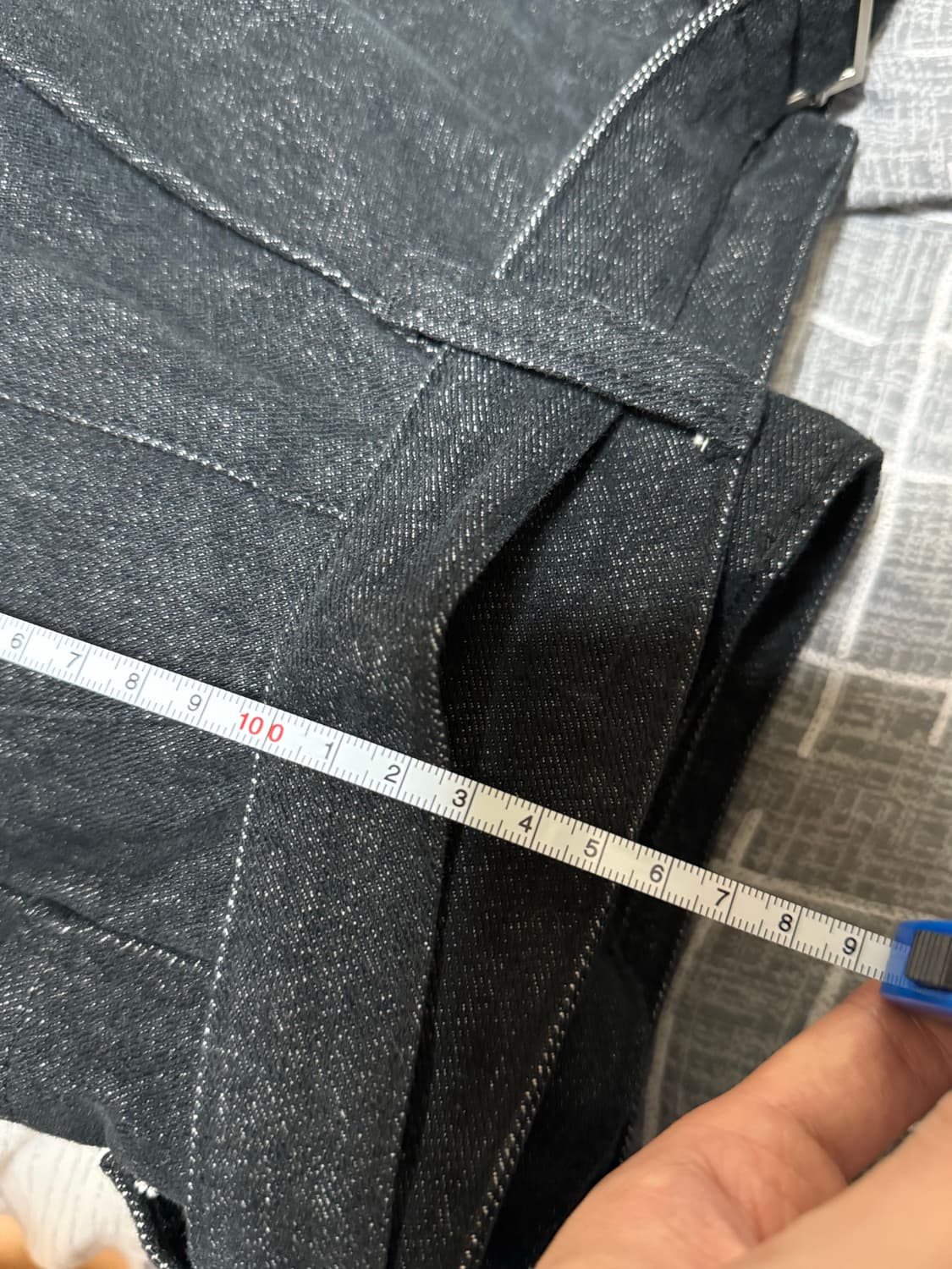 (M) 노운 X 퍼렌 벨티드 데님 팬츠 상품이미지6