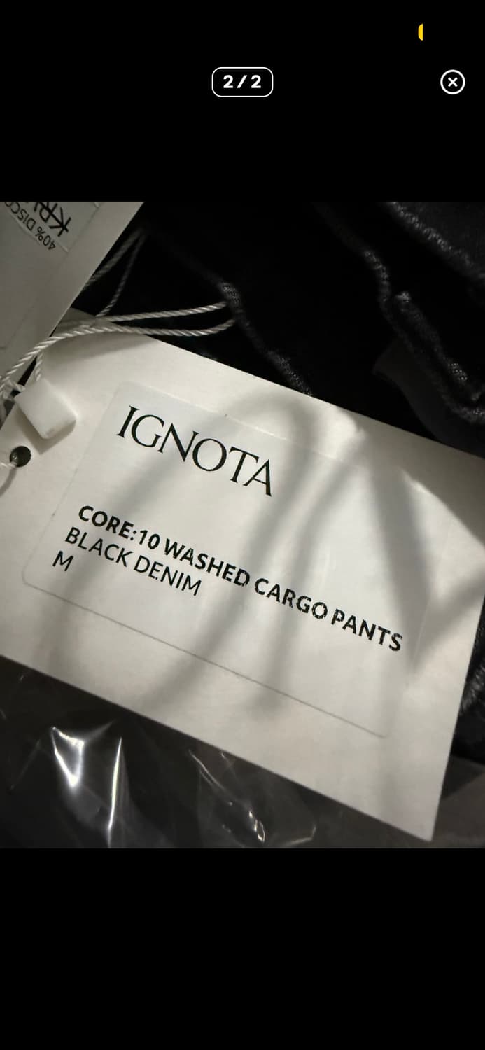 이그노타 CORE 10 WASHED CARGO PANTS (M) 상품이미지2