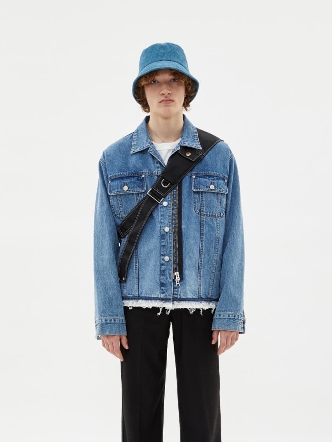 앤더슨벨 인사이드아웃 데님 자켓 상품이미지1