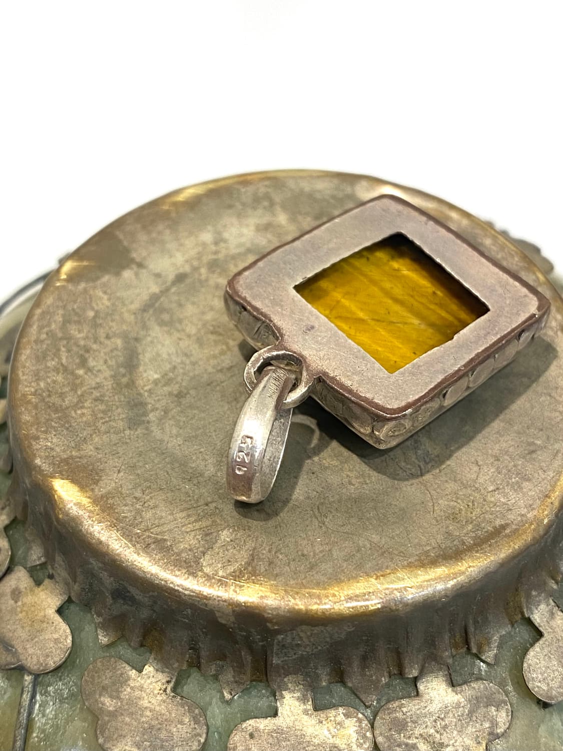 Tiger eye's 925silver pendant 상품이미지2