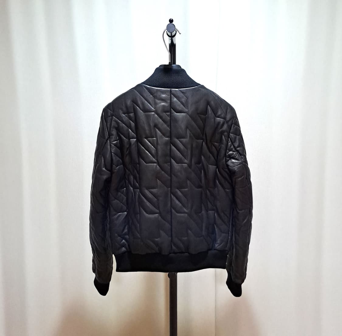 (새제품) 레베카밍코프 램스킨 퀼팅 블루종 M B282 상품이미지4