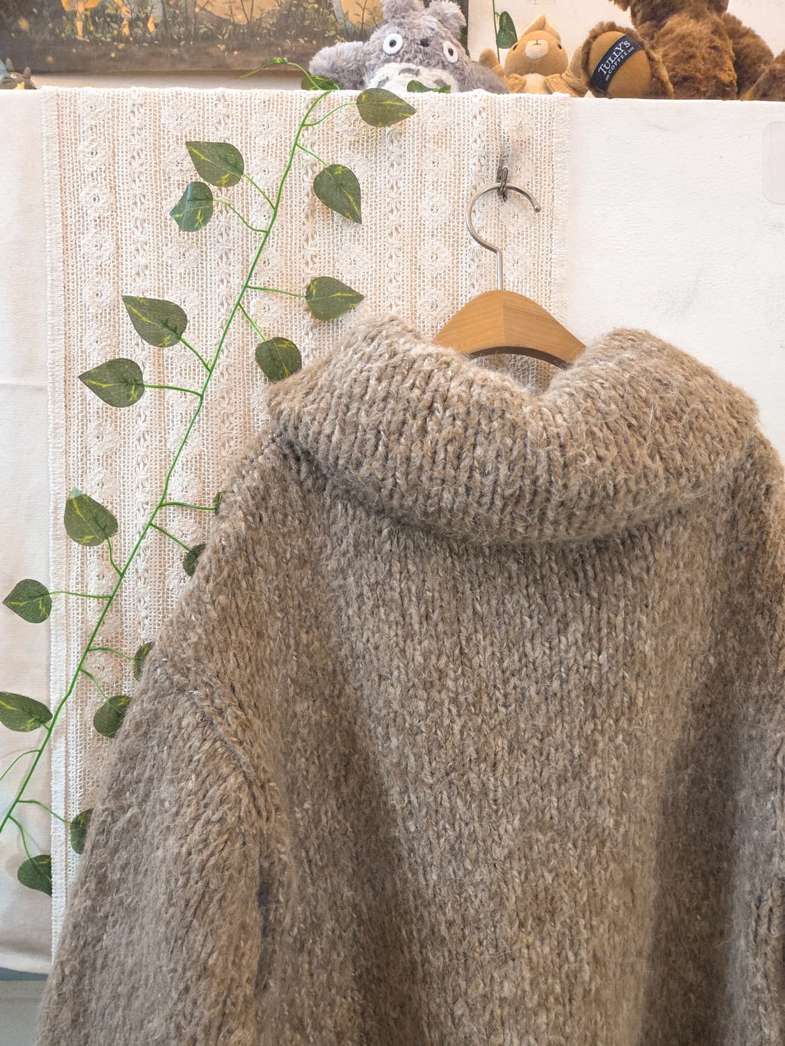 알파카 반팔 가디건 상품이미지6