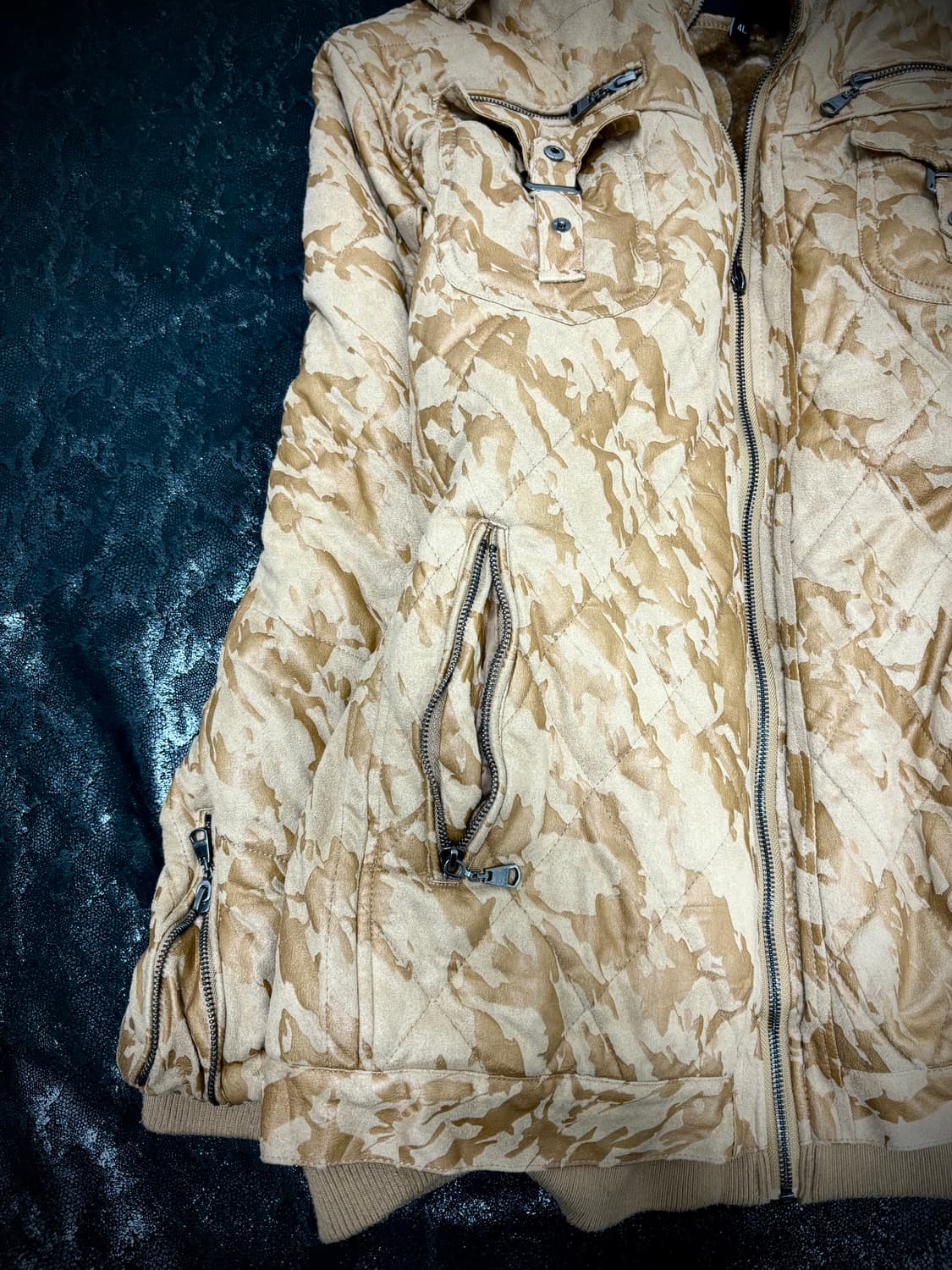 00’s Camo Pattern Over-Fit Fur Hoodie Ja 상품이미지2
