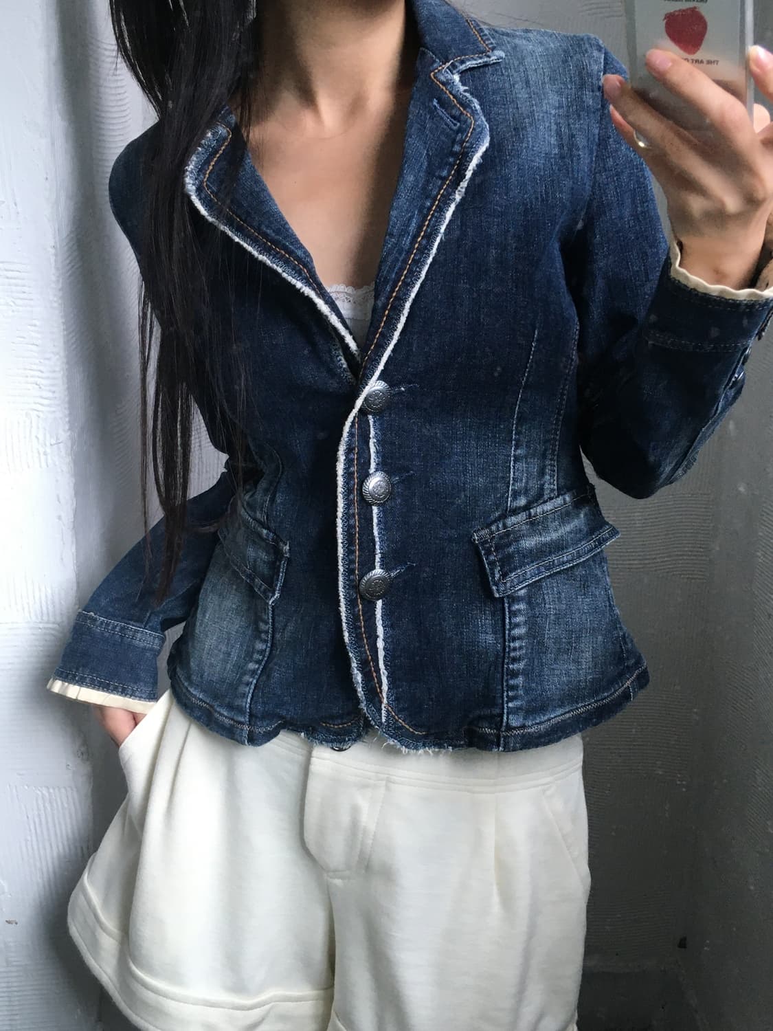 Marithe 마리떼 프랑소와 저버 90s 우먼 데님 블레이저 상품이미지1