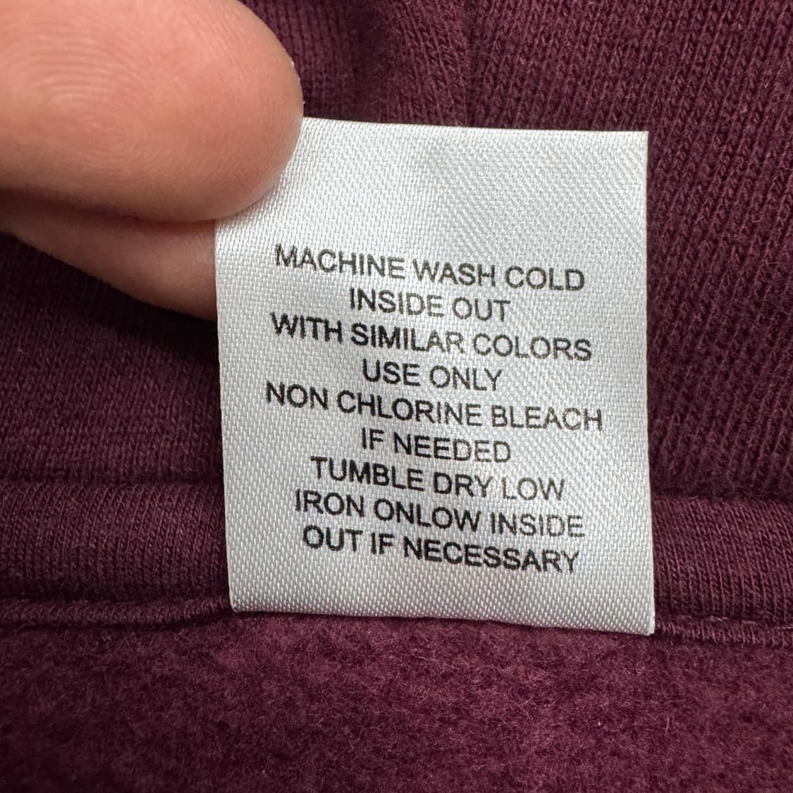 디키즈 스케이터 아치로고 버건디 후드집업 상품이미지6