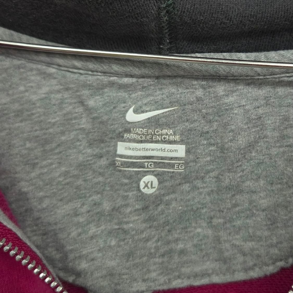 나이키 여리핏 솔로스우시 스웻 후드집업 희귀져지(XL) 상품이미지7
