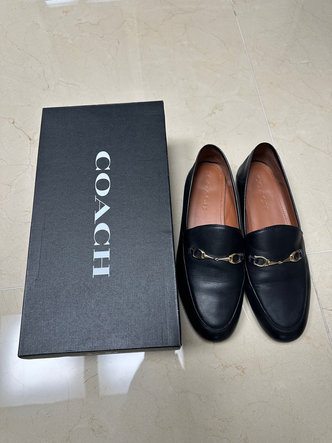 코치 헤일리 로퍼 블랙 여성 250(정품) 상품이미지5