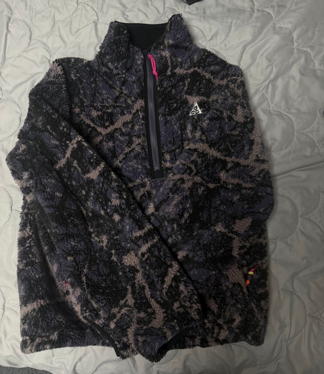 ( 상태 최상 L ) 나이키 ACG 후리스 하프집업 아노락 다크 레이즌 상품이미지1