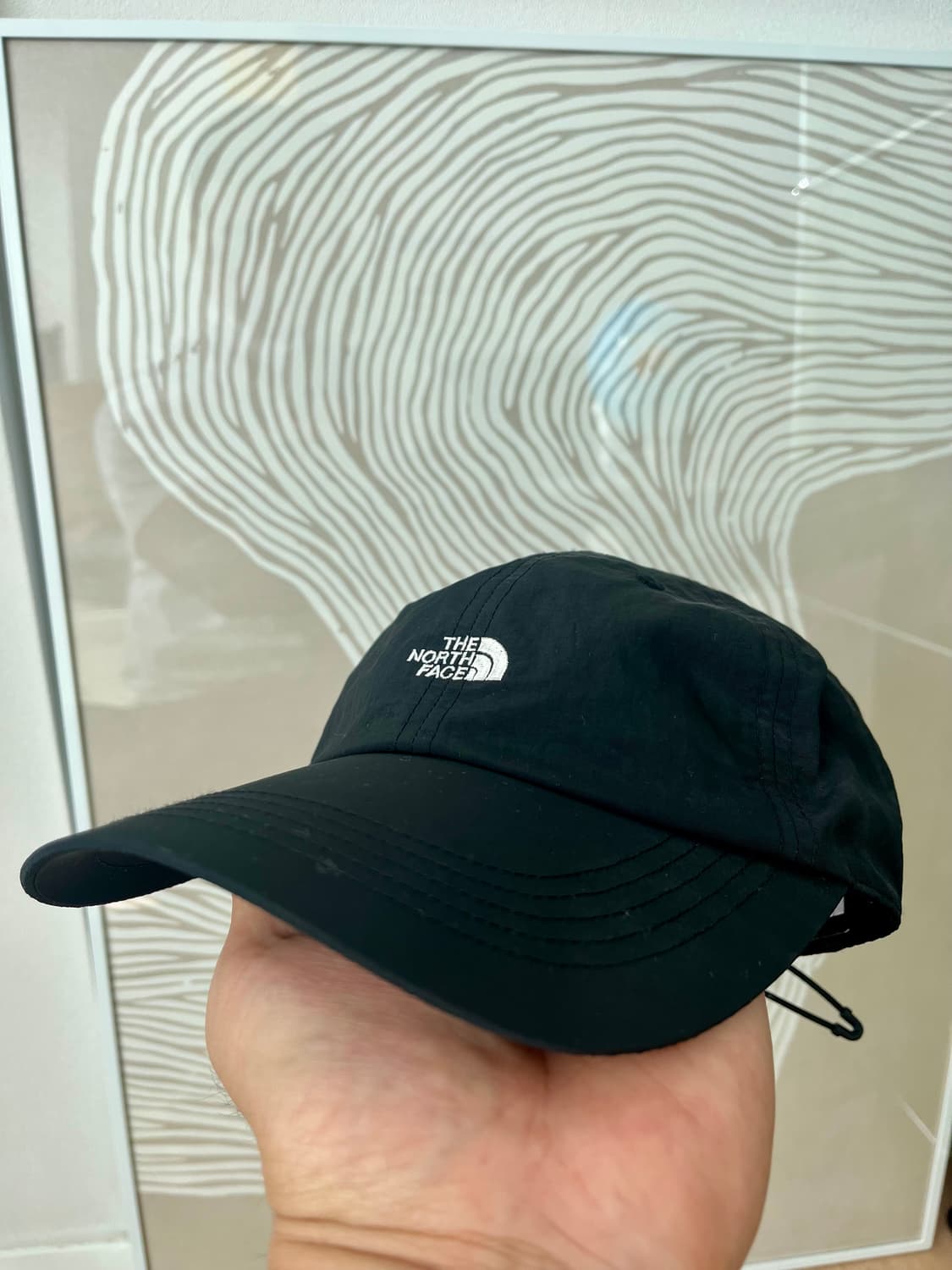 상태ss))노스페이스 소프트 캠프 캡 블랙 NE3CQ04A 상품이미지2