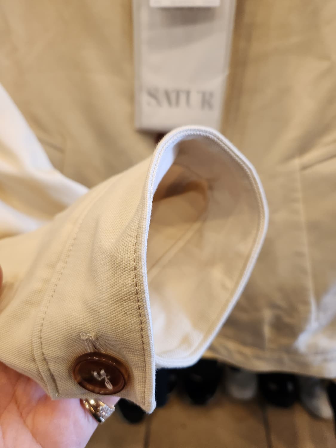 세터 테오 프리미엄 옥스퍼드 프렌치 워크자켓 새제품  상품이미지5