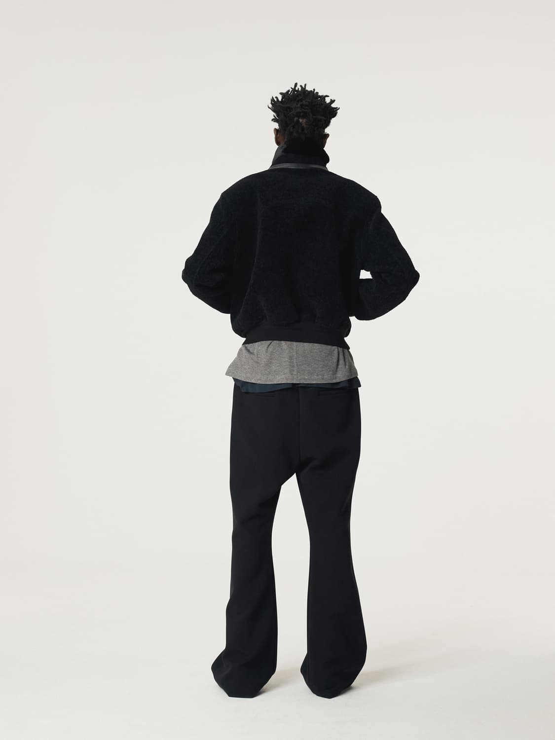 렉토 25FW 플레어핏 밴딩 스웻팬츠 블랙 상품이미지8