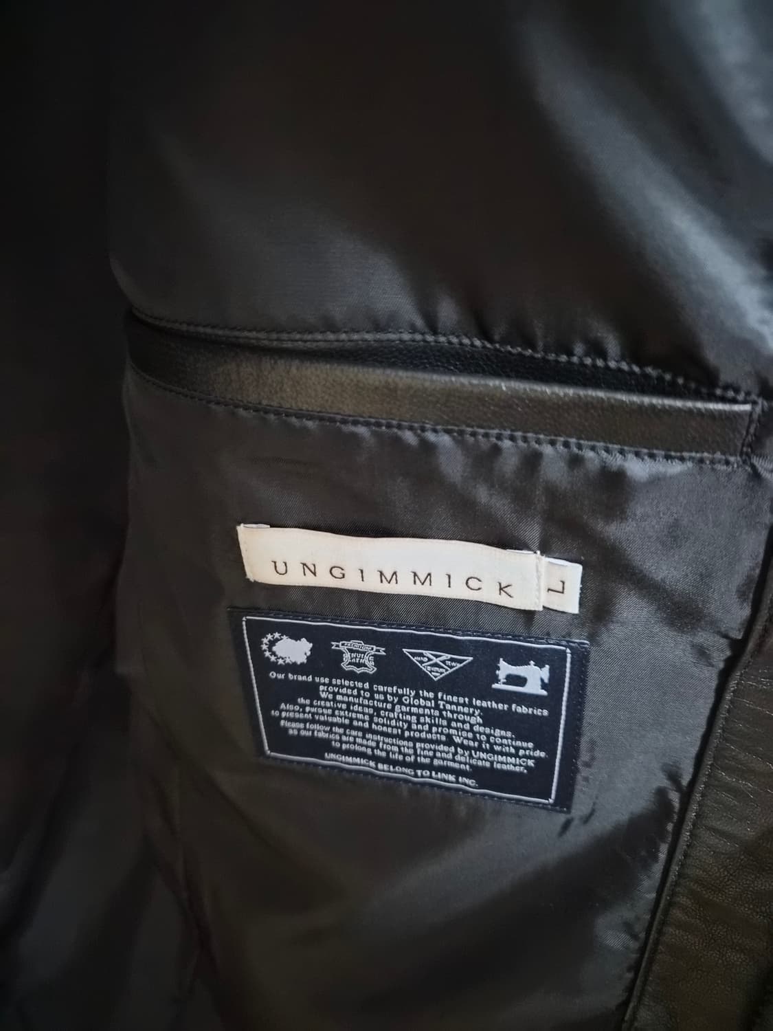 언지미크 대디핏 리얼레더 블레이져 상품이미지2