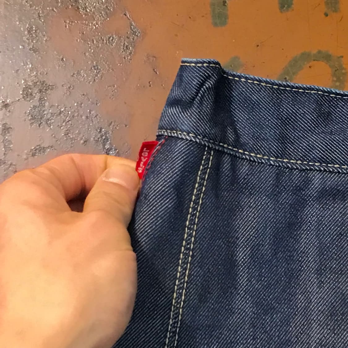 리바이스 엔지니어드 진 진청 데님 미디 스커트 허리 24 25 사이즈 상품이미지3